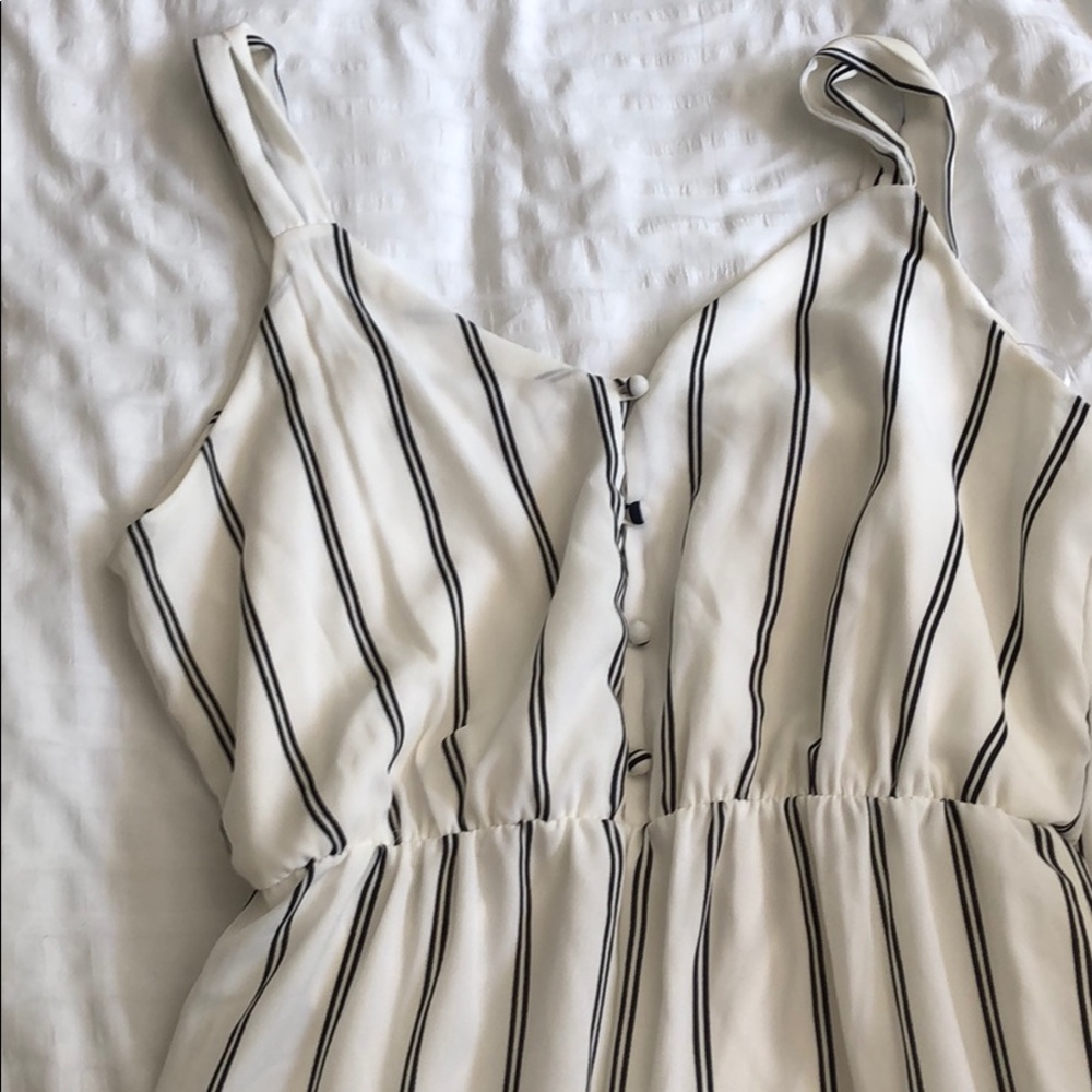 Black and white jumpsuit